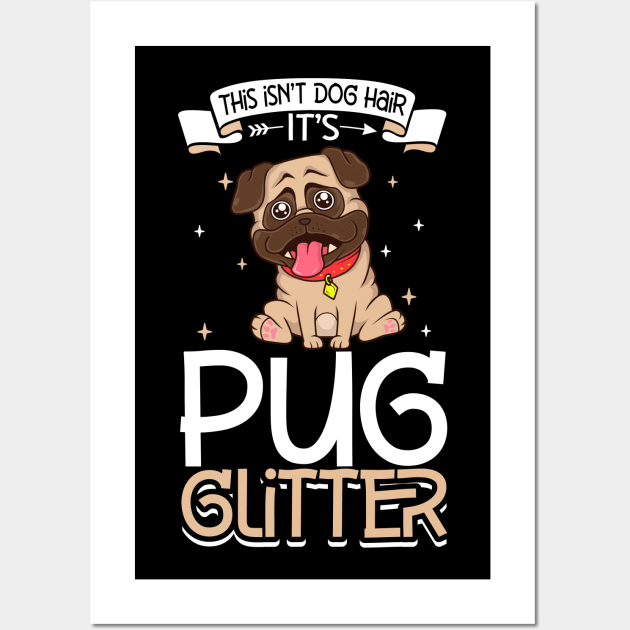 Pug glitter Wall Art by Modern Medieval Design